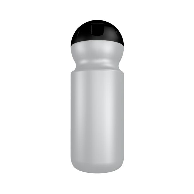 Werbeartikel Sportflasche Bulb B1 – silber – mit Logo bedruckt 500 ml Kunststoff für Sportevents & Turniere