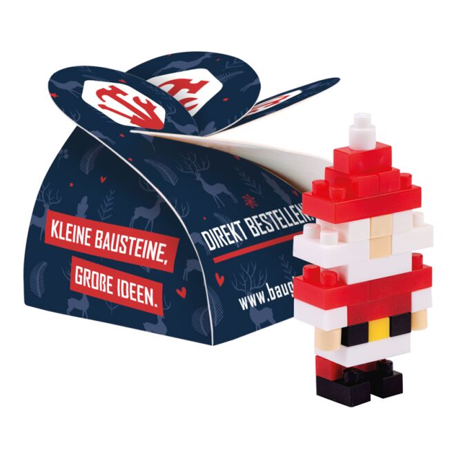 Werbeartikel BRIXIES Miniaturbausteine – mit logo bedruckt – 1 Stk. ideal als kreatives Giveaway für Kunden auf Messen und Firmen-Events