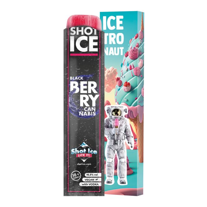 Streuartikel 24 Ice Long Box Shot Ice – mit wasser-ice geschmack – mit Logo bedruckt 1er Box als Werbemittel für Messen und Events
