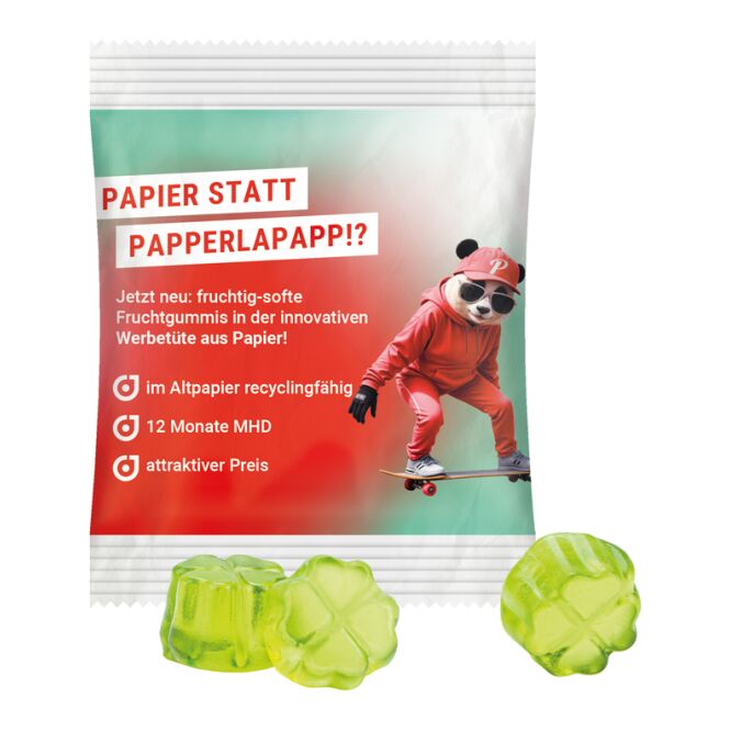 Streuartikel Trolli Fruchtgummi Minitüte – bunte fruchtsaftgummibärchen – mit individuellem Werbeaufdruck 15 g für Messen und Firmenevents