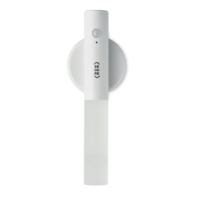 Firmengeschenk Leuchte – weiss – mit Werbedruck 300mAh-Akku inkl. Ladekabel & Magnet-Halter zur flexiblen Montage