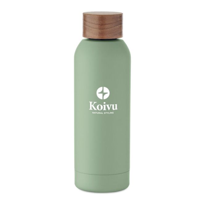Werbeartikel Sportflasche – grün – mit Logo bedruckt 700 ml nachhaltiger Edelstahl auslaufsicher für Sportevents & Turniere