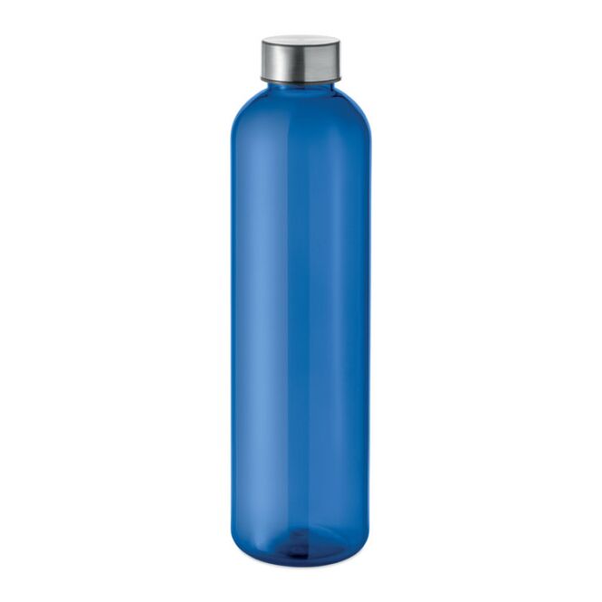 Werbeartikel Sportflasche RPET – königsblau – mit Logo bedruckbar 1000 ml nachhaltig auslaufsicher für Sportevents & Turniere