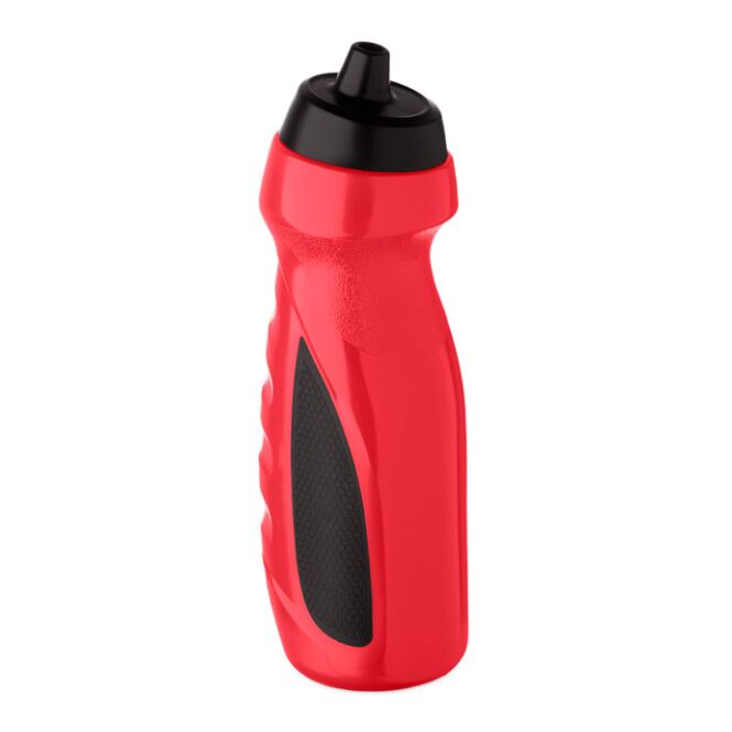 Sport-Werbemittel Sport-Trinkflasche – rot – mit Logo bedruckt 700ml auslaufsicheres PE für Sportevents & Turniere