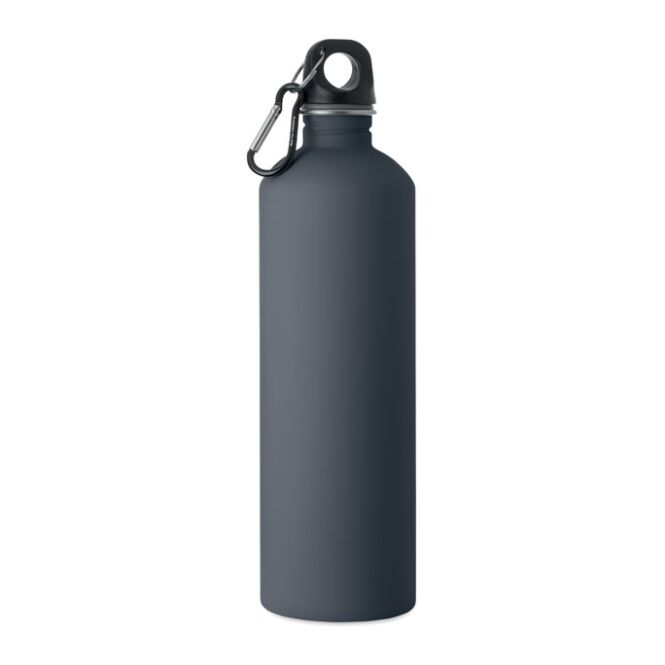 Werbeartikel Sportflasche Edelstahl – marineblau – mit Logo bedruckt 750 ml nachhaltig auslaufsicher für Sportevents & Turniere
