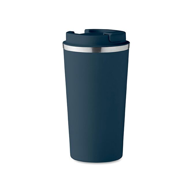 Werbeartikel Thermobecher MO6579 – marineblau – mit Logodruck 510 ml für die Büroküche