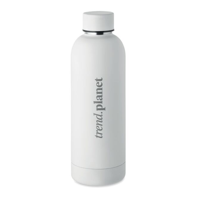 Firmengeschenk Edelstahlflasche MO6750 – weiss – mit Gravur 500 ml vakuumisoliert nachhaltig aus recyceltem Edelstahl für das Mitarbeiter-Onboarding