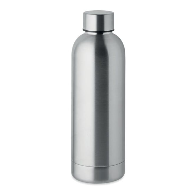 Kundengeschenk Edelstahl-Isolierflasche MO6750 – mattsilber – mit Lasergravur 500 ml nachhaltig doppelwandig auslaufsicher für Firmengeschenk