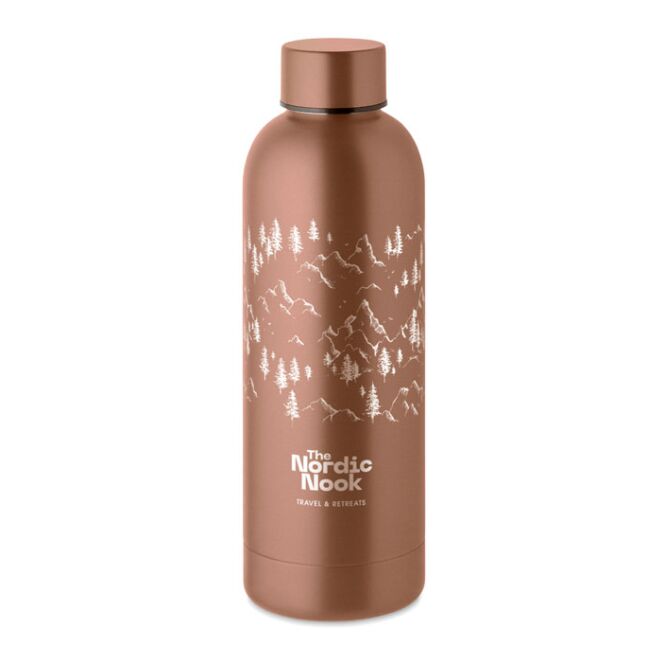 Kundengeschenk Edelstahlflasche MO6750 – kupfer – mit Gravur 500 ml vakuumisoliert nachhaltig auslaufsicher für das Mitarbeiter-Onboarding