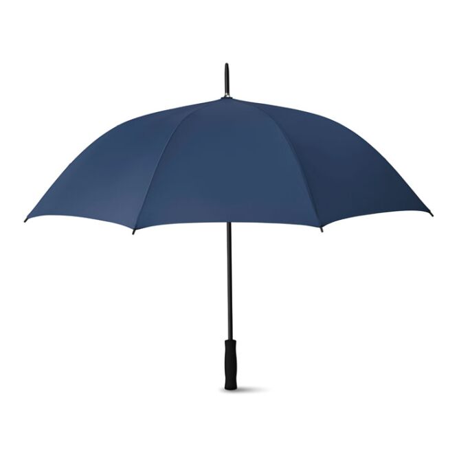 Werbeartikel Stockschirm 27'' – blau – mit individuellem Logodruck Automatik Ø 137 cm für Golf-Events & Business-Partner