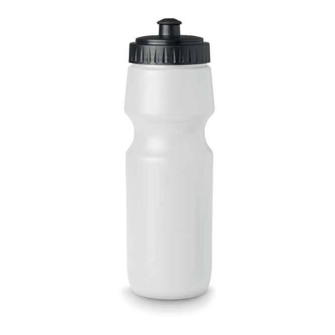 Sport-Werbemittel Sport-Trinkflasche Kunststoff – weiss – mit Logo bedruckt 700 ml Kunststoff für Sportevents & Turniere