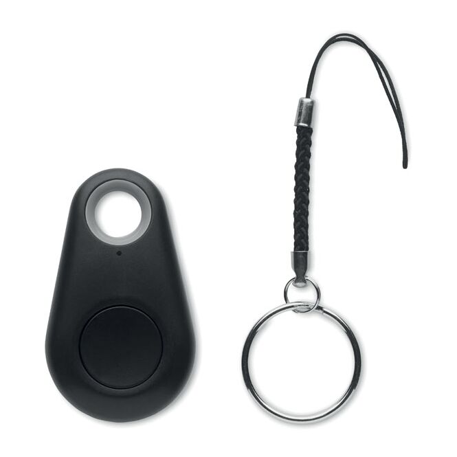 Werbeartikel Schlüsselfinder 4.0 – schwarz – mit Werbedruck – Bluetooth 4.0 Tracker inkl. CR2032 Batterie smarter Bluetooth-Tracker