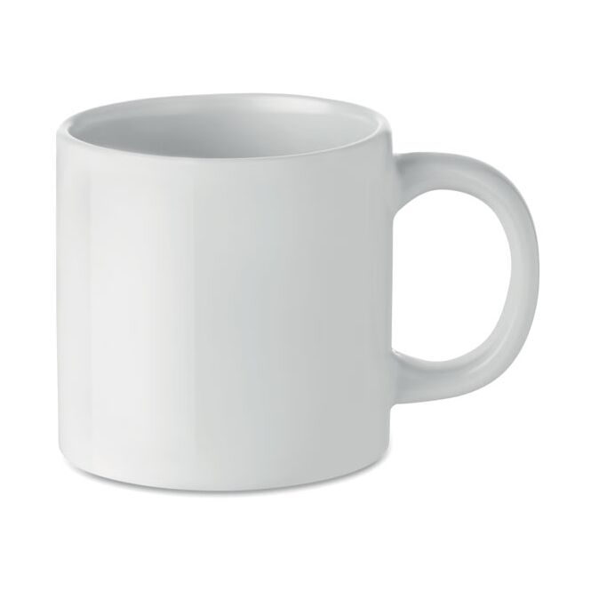 Werbeartikel Kaffeebecher Subli – weiss – mit Logodruck 200 ml für das Mitarbeiter-Onboarding