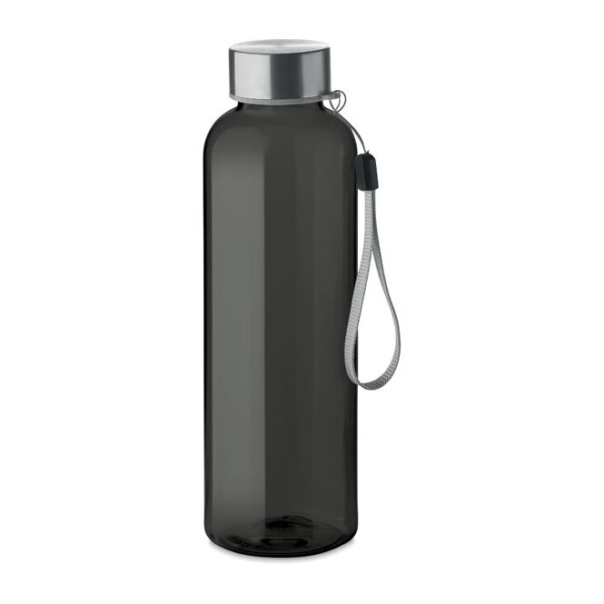Werbeartikel RPET Trinkflasche – schwarz – mit Logo bedruckt 500ml auslaufsicher nachhaltig für Sportevents & Turniere