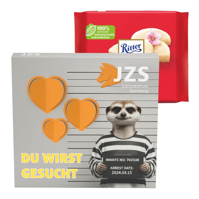 Werbeartikel Präsentbox Premium – mit individueller banderole – mit Logo bedruckt für Messe-Events als hochwertiges Geschenk für Geschäftspartner