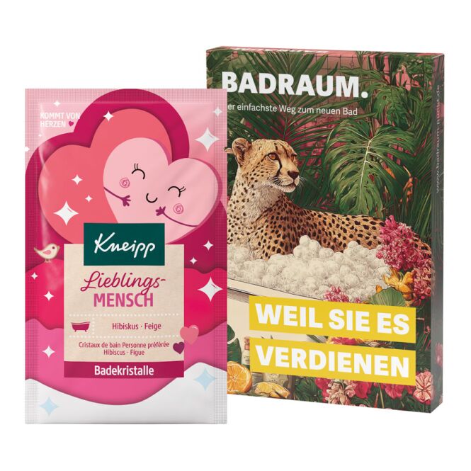 Werbeartikel Promotion Case mit Kneipp Badekristallen – mit logo bedruckt – mit individueller Banderole für Messen und Firmenevents