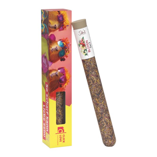 Werbeartikel Promotion Stick M – mit gewürzen – inkl. Werbeaufdruck Reagenzglas-Werbebox für Kunden und Geschäftspartner auf Messen und Events
