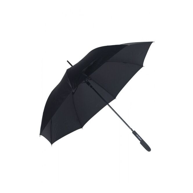 Premium-Werbeartikel Stockschirm Samsonite Rain Pro – schwarz – mit Logodruck robuster Regenschirm für Firmenauftritte
