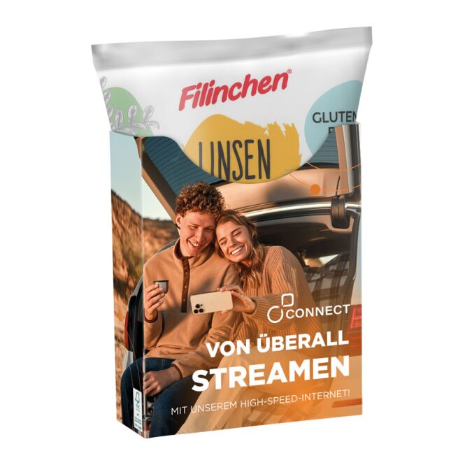 Werbeartikel Snack Box aus weißem Karton – mit individuell bedrucktem etikett – ideal als Werbemittel für Kunden auf Messen und Events