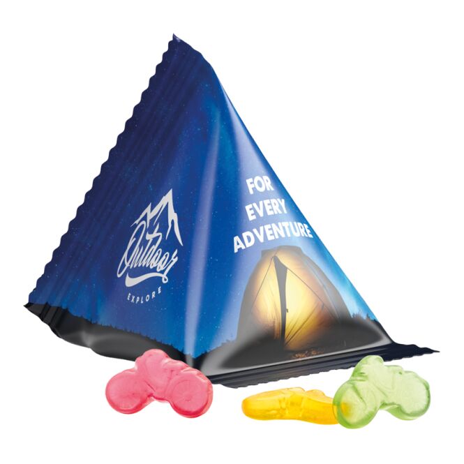 Streuartikel Trolli Fruchtgummi Standardformen – weiss – inkl. Werbeaufdruck 15 g für Messen und Events an potenzielle Kunden als Werbemittel