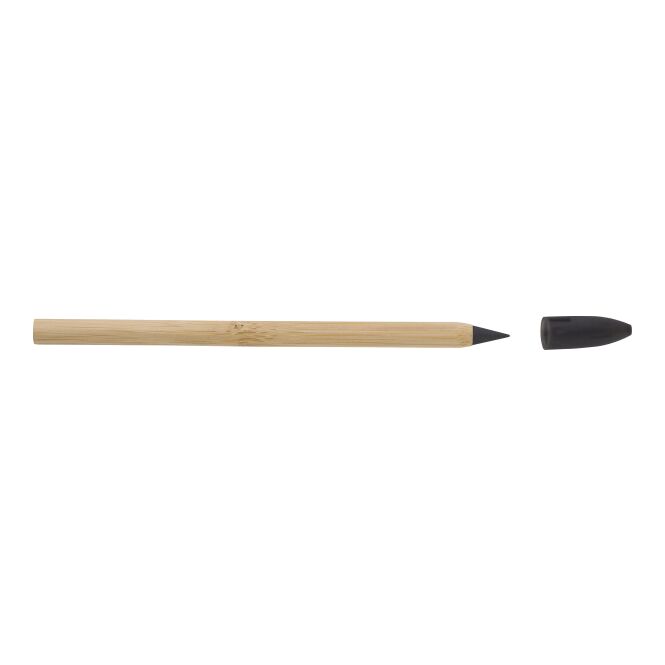 Firmengeschenk Bleistift Hayes – braun – mit Logo bedruckt, langlebige Metallspitze, nachhaltiges Schreibgerät für CSR-Promotions
