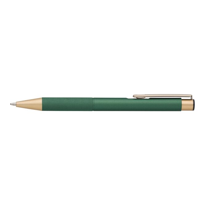 Werbeartikel Metall-Kugelschreiber Remy – grün – mit Gravur als Messe-Giveaway für den Büroalltag