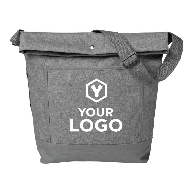 Firmengeschenk Laptoptasche Berlin – grau – mit Logo bedruckt für das Mitarbeiter-Onboarding und die professionelle Büroausstattung