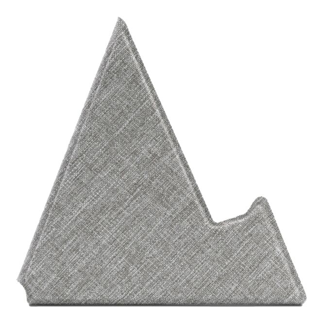Streuartikel Handyhalter BrandCharger Ascend Mini – grau – mit Logo bedruckt nachhaltiger rPET Ständer für Tablets bis 13 Zoll