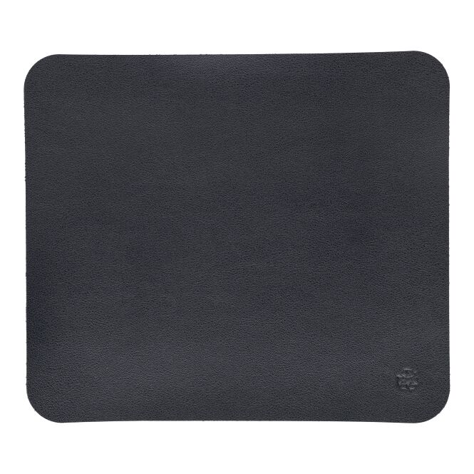 Werbeartikel Mousepad Alexis – schwarz – mit Logo bedruckt, nachhaltig, 22x18 cm, aus recycelten Materialien für die Büroausstattung