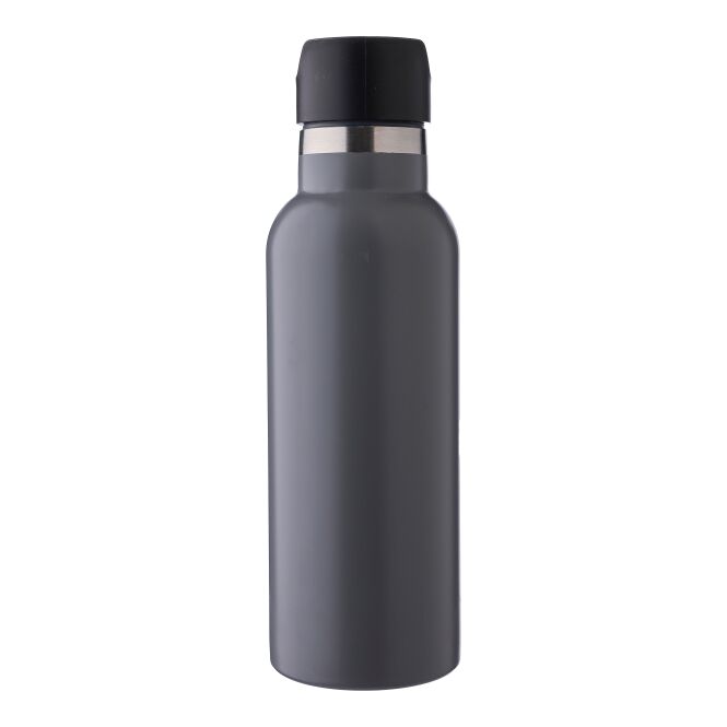 Kundengeschenk Thermosflasche Elaine – grau – mit Gravur 500 ml edelstahl vakuumisoliert doppelwandig für das Mitarbeiter-Onboarding