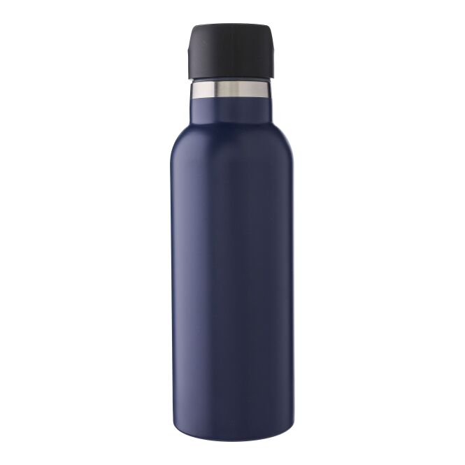Firmengeschenk Edelstahl-Thermosflasche Elaine – blau – mit Gravur 500 ml doppelwandig vakuumisoliert für den Außendienst