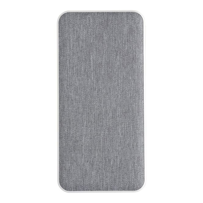 Firmengeschenk Powerbank Tovi – weiss – mit Logo bedruckt 10.000 mAh USB-C rPET nachhaltig für das Mitarbeiter-Onboarding