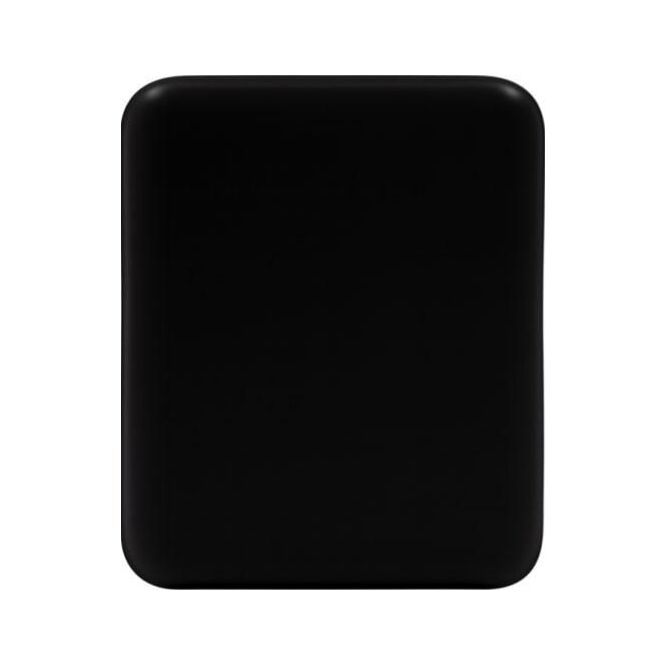 Kundengeschenk Powerbank BrandCharger Powercharge Air – schwarz – mit Logo bedruckt 5.000 mAh 12W USB-C Qi-Standard für das Mitarbeiter-Onboarding