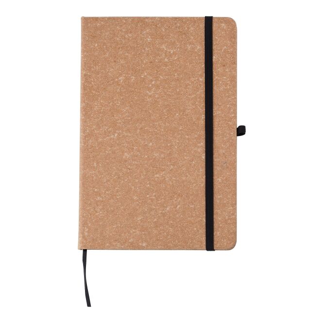 Mitarbeitergeschenk Notizbuch Gianna – braun – mit Heißprägung, 200 linierte Seiten FSC Mix 70g, nachhaltiges Journal für CSR