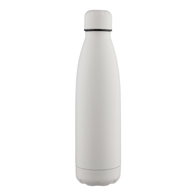 Firmengeschenk Trinkflasche Sunny – weiss – mit Lasergravur 500ml Edelstahl 304 isoliert nachhaltige Mehrwegflasche für CSR-Promotions