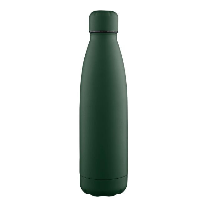Firmengeschenk Trinkflasche Sunny – grün – mit Lasergravur 500ml Edelstahl doppelwandig isoliert nachhaltige Mehrwegflasche