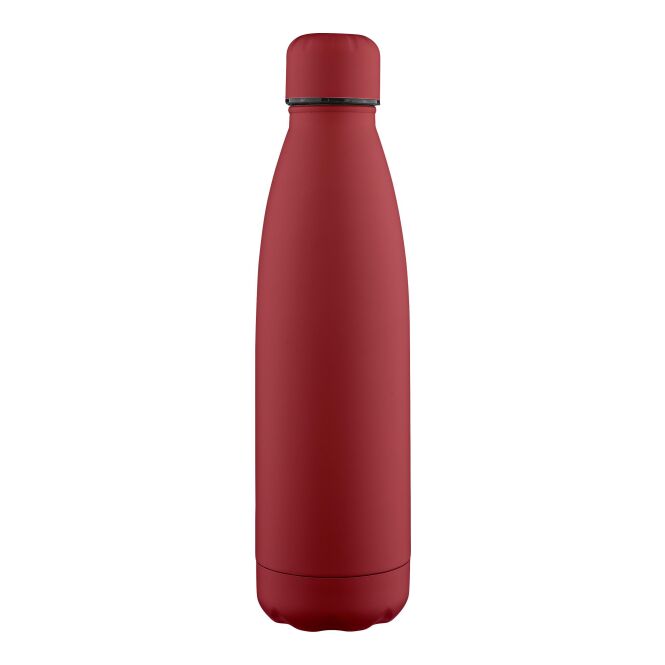 Premium-Werbeartikel Trinkflasche Sunny – dunkelrot – mit Lasergravur 500ml Edelstahl doppelwandig nachhaltige Mehrwegflasche für CSR