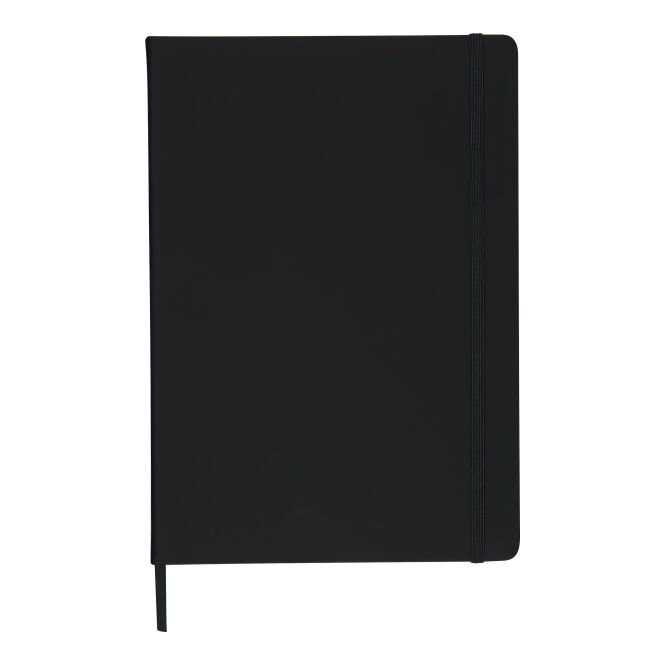 Firmengeschenk Notizbuch Azure A4 – schwarz – mit Werbedruck 96 Seiten 65g/m² FSC-Mix-Papier nachhaltiges Journal für CSR-Events