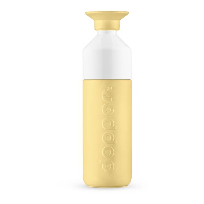 Firmengeschenk Dopper Insulated – maple yellow – mit Logodruck 580 ml vakuumisoliert nachhaltig für Mitarbeiter-Onboarding