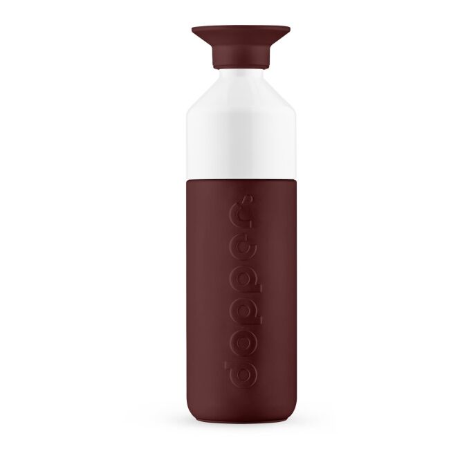 Firmengeschenk Dopper Insulated – cedar brown – mit Logodruck 580 ml, nachhaltig, doppelwandig vakuumisoliert, BPA-frei für Mitarbeiter