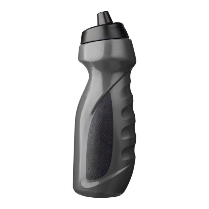 Werbeartikel Trinkflasche Gripo – schwarz – mit Logo bedruckt 700 ml BPA-frei auslaufsicher für Sportevents & Turniere