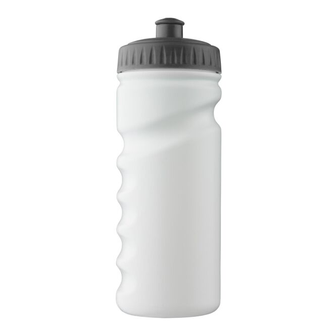 Werbeartikel Trinkflasche Livorno – schwarz – mit Logo bedruckt 500 ml nachhaltig auslaufsicher für Sportevents & Turniere