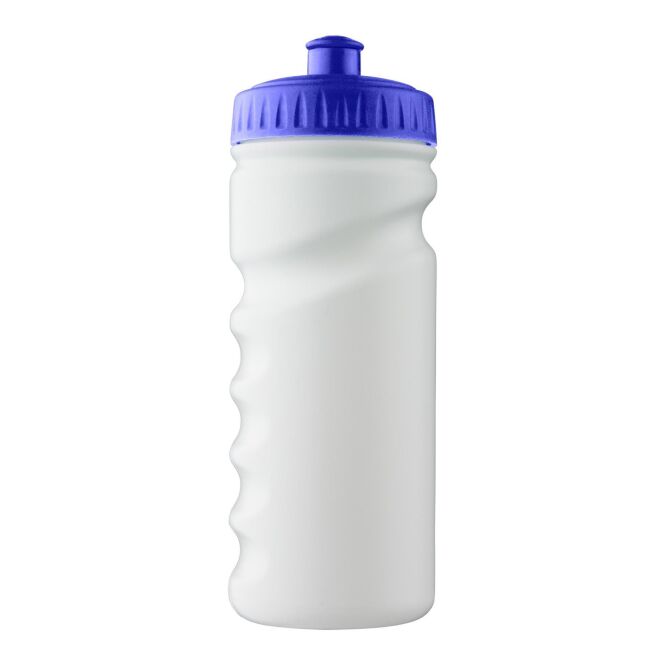 Werbeartikel Trinkflasche Livorno – blau – mit Logo bedruckt 500 ml nachhaltiger Kunststoff auslaufsicher für Sportevents & Turniere