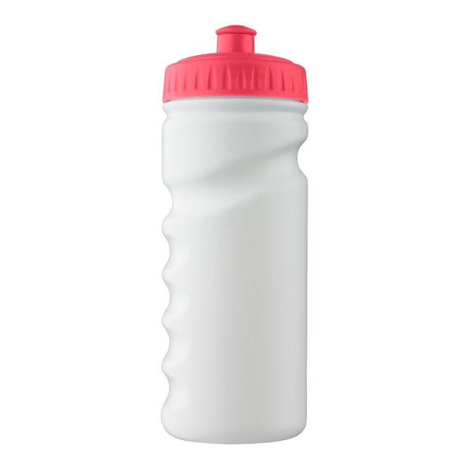 Werbeartikel Trinkflasche Livorno – rot – mit Logo bedruckt 500 ml nachhaltiger Kunststoff auslaufsicher für Sportevents & Turniere