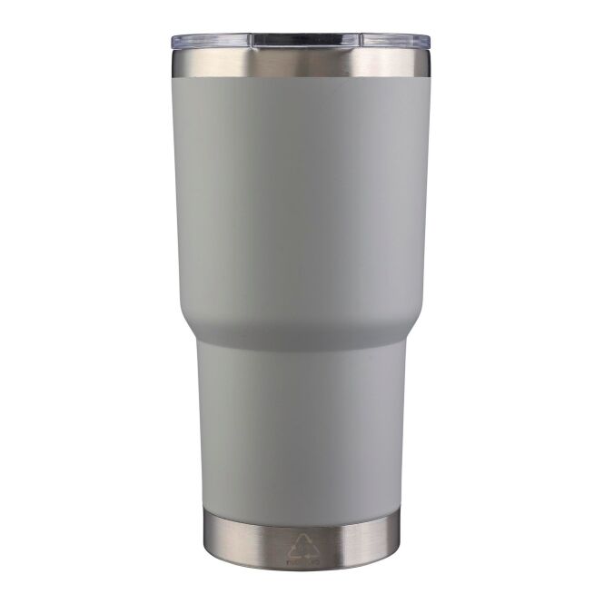 Firmengeschenk Thermobecher Arnold – weiss – mit Logodruck 590 ml für die Büroküche