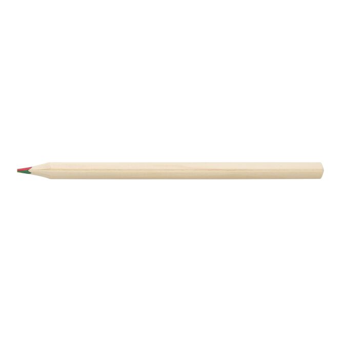 Werbeartikel Mehrfarbiger Bleistift – braun – mit Logo bedruckt als ideales Werbegeschenk für Schulen, Kitas & Gastronomie