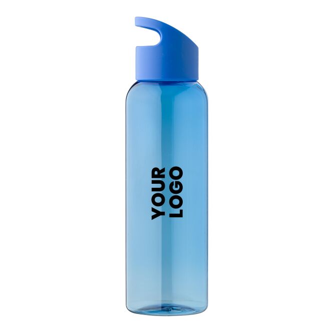 Werbeartikel rPET-Trinkflasche – lila – mit Logo bedruckt 500 ml nachhaltig für Sportevents & Turniere