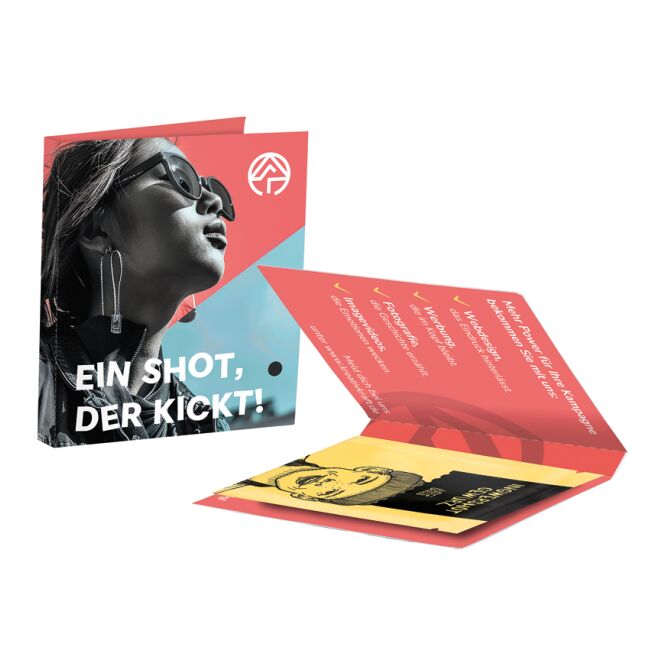 Werbeartikel Just Spices Werbekarte Midi – gewürze – mit individuell bedrucktem etikett als aufmerksamkeitsstarkes werbemittel für messen