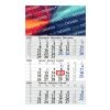 3-Monatskalender Budget 3 Bestseller (Einblatt) Hellgrau-blau | ohne Werbeanbringung | Blau