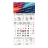 5-Monatskalender Commerce 5 Post Bestseller (Einblatt) Hellgrau-rot | ohne Werbeanbringung
